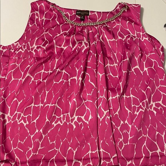 Dana Buchman Tops - Bundle of 3X tops Dana Buchman Pink Patterned Blouse with Chain Accent and more